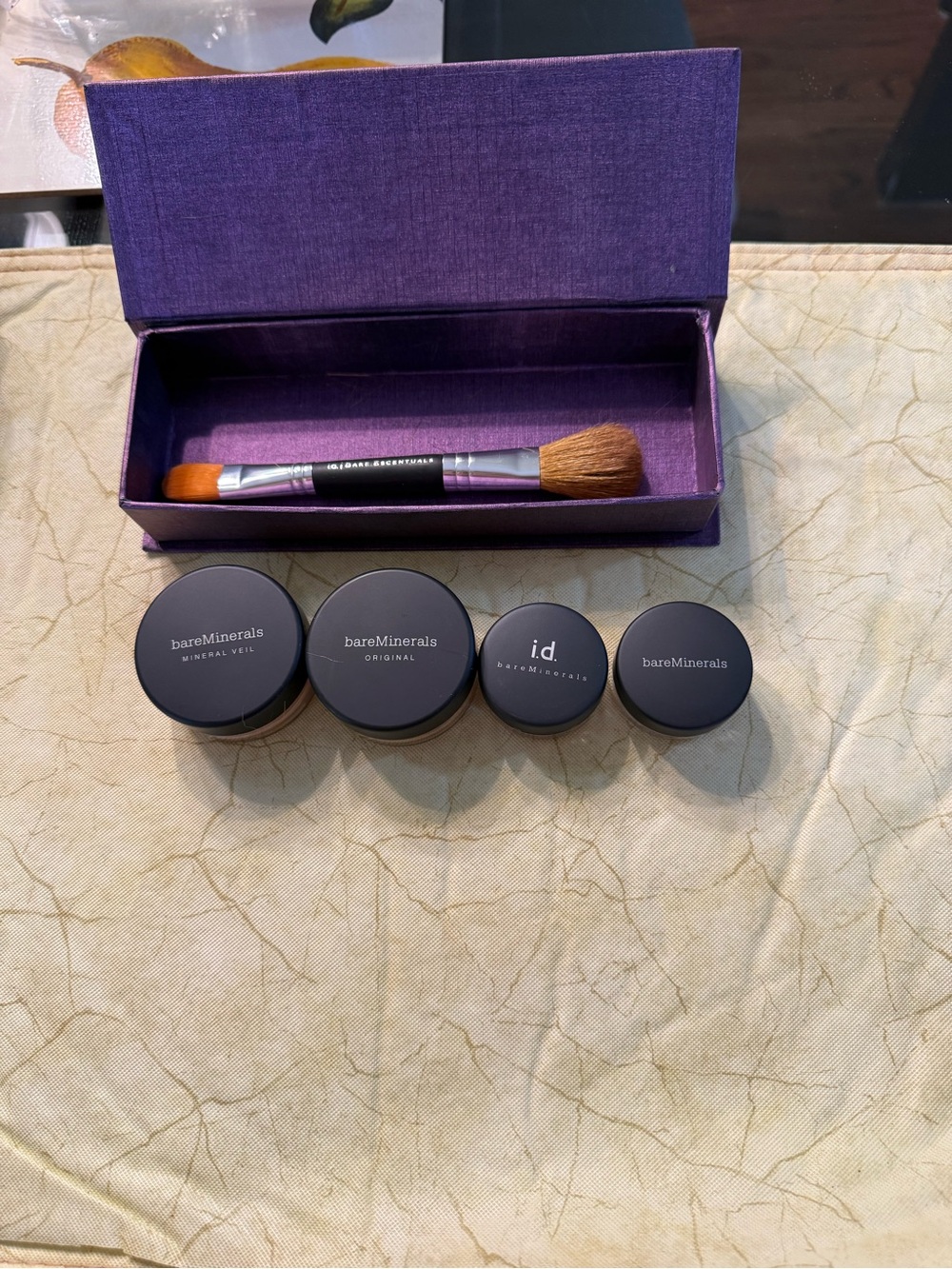 bareMinerals Loose Powder Jars with Purple Brush Case